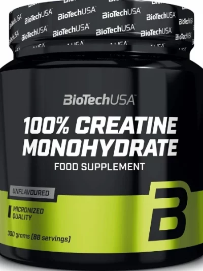 BioTechUSA 100% Creatine Monohydrate, Unflavoured - 300 grams