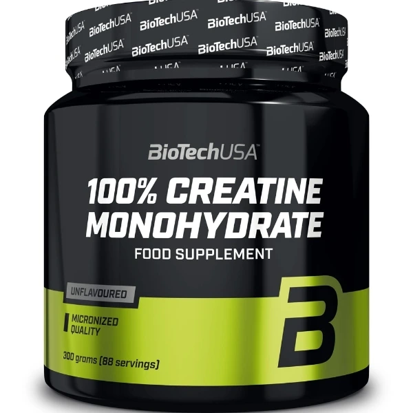 BioTechUSA 100% Creatine Monohydrate, Unflavoured - 300 grams
