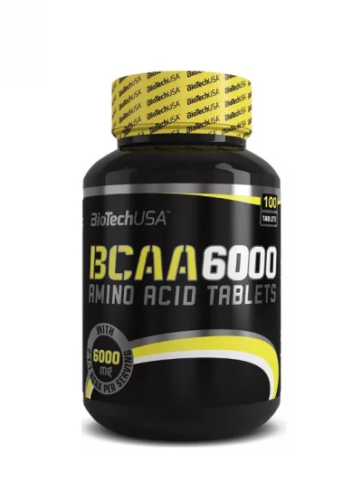 BCAA 6000 by BioTechUSA contains 100 tablets