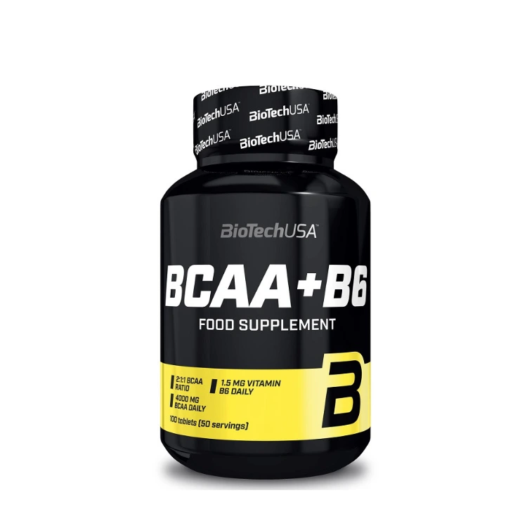 BCAA + B6 by BioTechUSA contains 100 tablets.