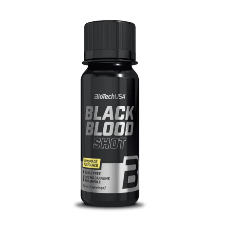 Black Blood Shot 20 x 60ml., Lemonade by BioTechUSA