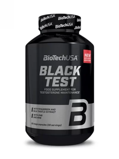 Black test 90 caps. Primary by BioTechUSA