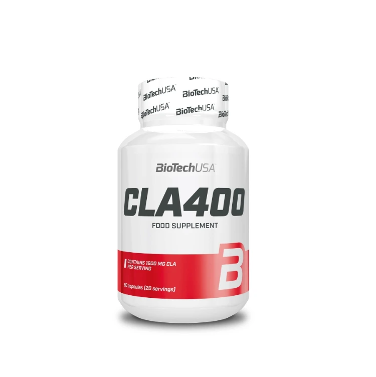 CLA 400 contains 80 soft-gel capsules by BioTechUSA