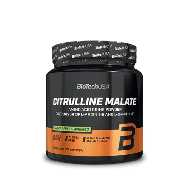 Citrulline Malate contains 300 grams Green Apple powder, produced by BioTechUSA