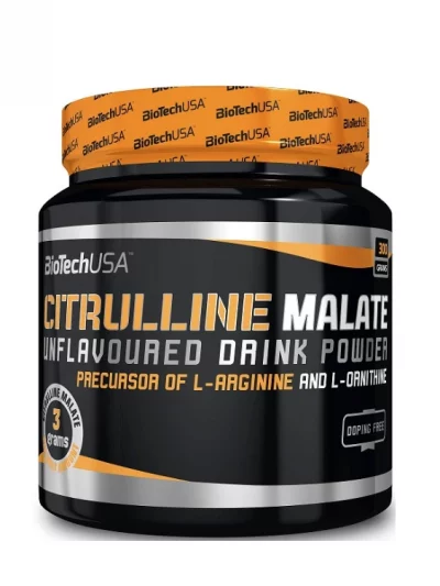Citrulline Malate contains 300 grams unflavoured powder, produced by BioTechUSA