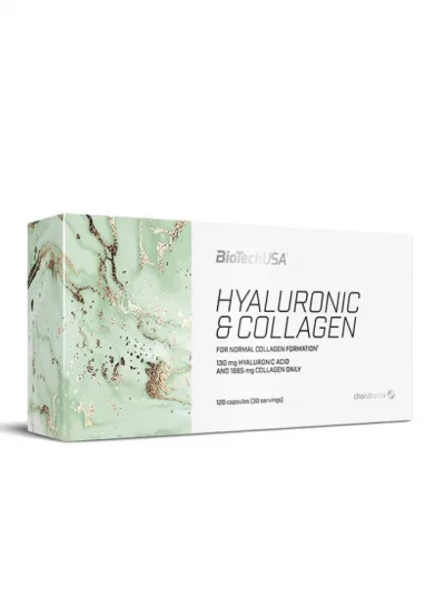 BioTechUSA Hyaluronic and Collagen capsules with collagen, hyaluronic acid and vitamins