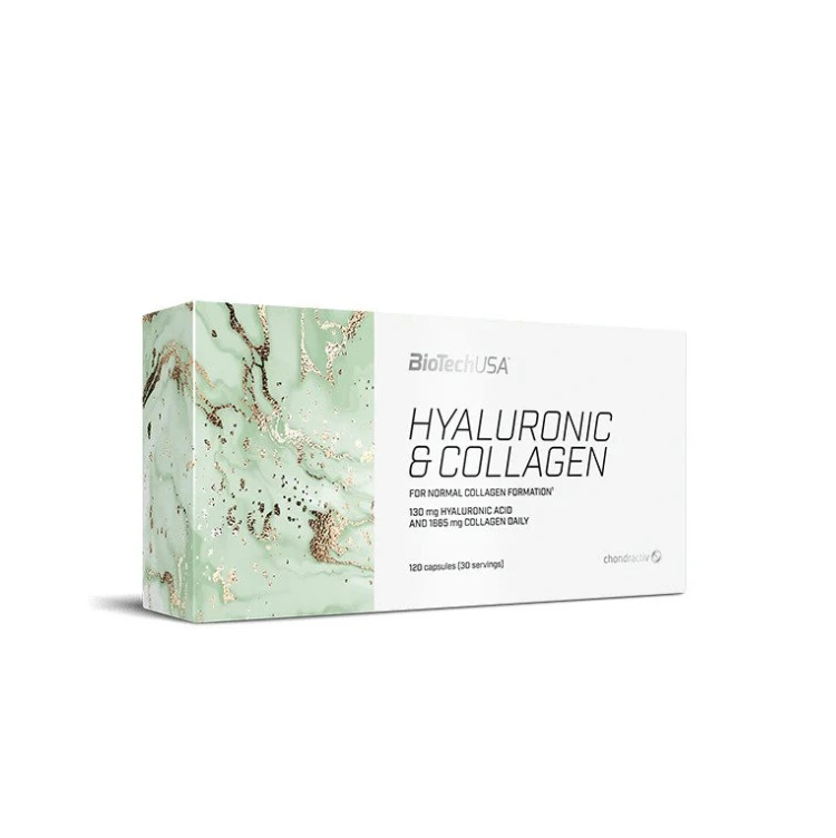 BioTechUSA Hyaluronic and Collagen capsules with collagen, hyaluronic acid and vitamins