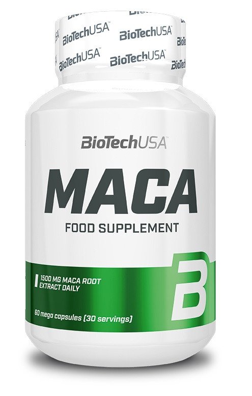 Maca root supplement BioTechUSA 60 capsules Peruvian maca extract