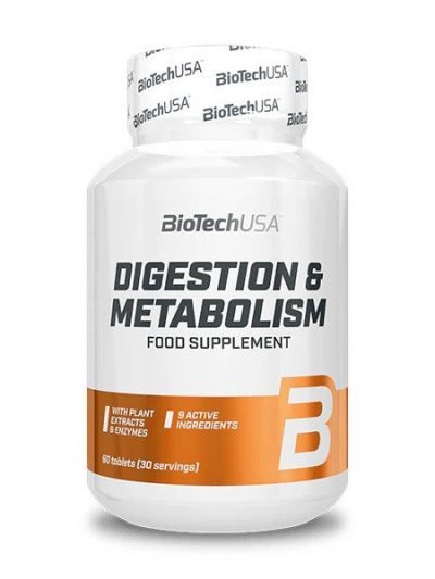 BioTechUSA Digestion & Metabolism 60 tablets with enzymes, ginger and metabolic-supporting minerals
