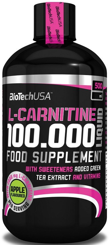BioTechUSA L-Carnitine 100000 high-dose liquid carnitine 500 ml supplement