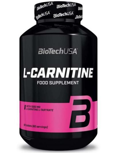BioTechUSA L-Carnitine tablets 60 tablets 1000 mg L-Carnitine Tartrate supplement