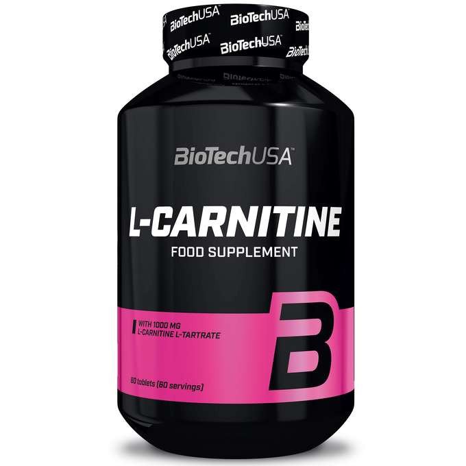 BioTechUSA L-Carnitine tablets 60 tablets 1000 mg L-Carnitine Tartrate supplement