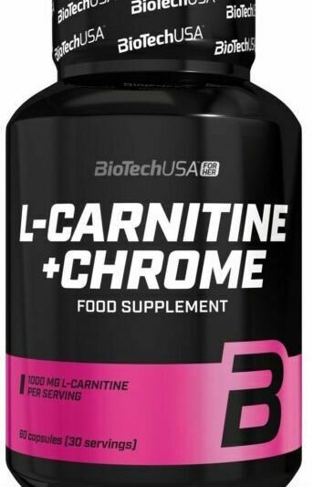 BioTechUSA L-Carnitine Chrome capsules 60 caps weight control supplement for women