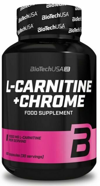 BioTechUSA L-Carnitine Chrome capsules 60 caps weight control supplement for women