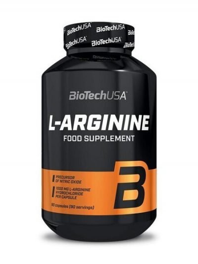 BioTechUSA L-Arginine mega caps 90 pure amino acid nitric oxide support