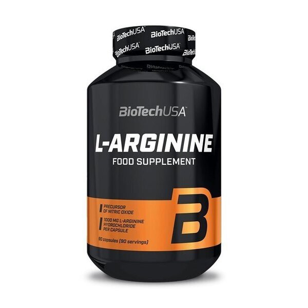 BioTechUSA L-Arginine mega caps 90 pure amino acid nitric oxide support