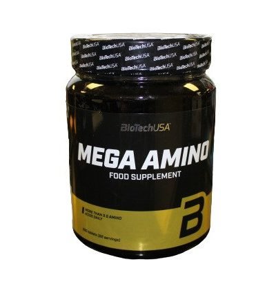 Mega Amino supplement BioTechUSA 500 tablets full spectrum amino acids