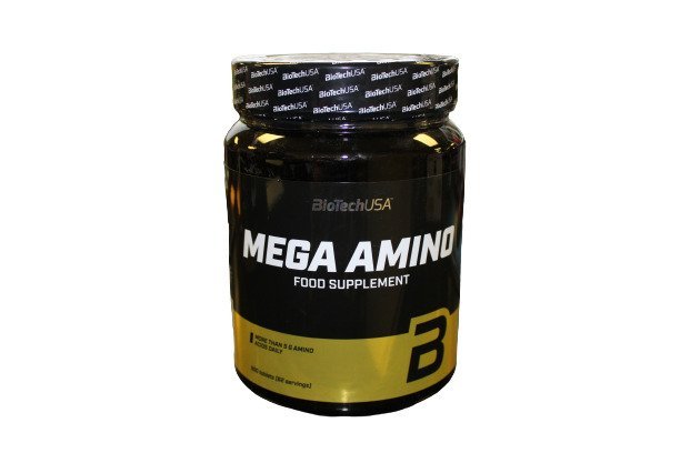 Mega Amino supplement BioTechUSA 500 tablets full spectrum amino acids