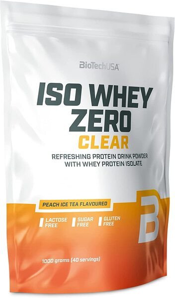 BioTechUSA Iso Whey Zero Clear 1000 g refreshing clear whey isolate protein powder