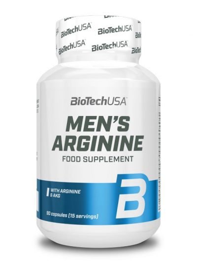 Men’s Arginine supplement BioTechUSA 90 capsules for vitality and testosterone support