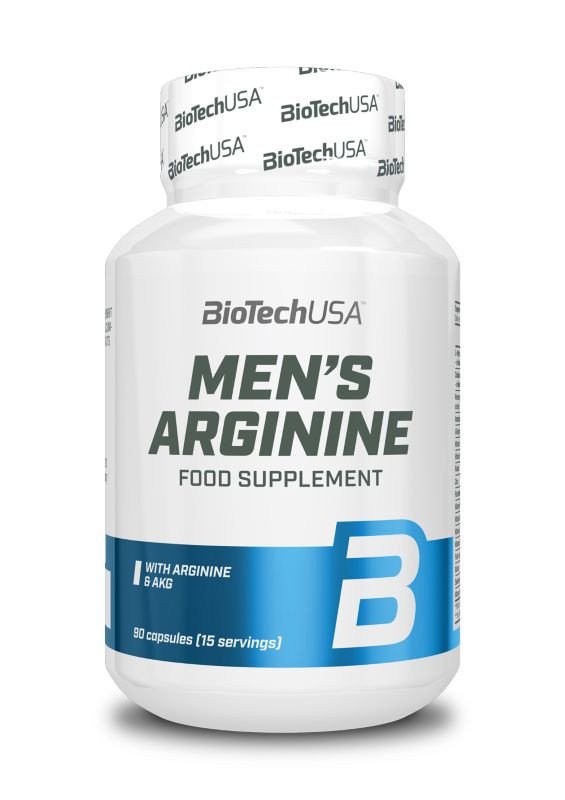 Men’s Arginine supplement BioTechUSA 90 capsules for vitality and testosterone support