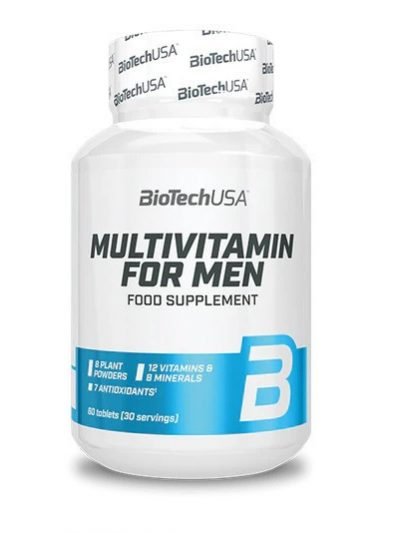 Multivitamin for Active Men BioTechUSA 60 tablets energy and performance support