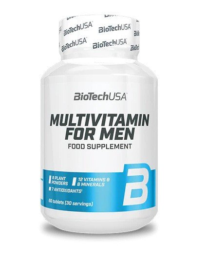 Multivitamin for Active Men BioTechUSA 60 tablets energy and performance support