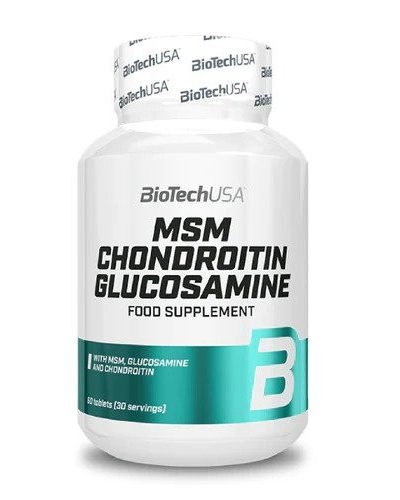MSM Chondroitin Glucosamine BioTechUSA 60 tablets joint support supplement