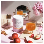 Clear Collagen Professional 350 gr. On a table with a drink, by BioTechUSA